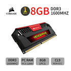 Corsair Vengeance Pro 8GB DDR3 1600MHz CL9 PC3-12800U 240Pin Desktop Memory UK