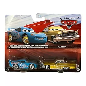 Disney Pixar Cars 2 Pack Bling Bling Lightning Mcqueen & Tex Dinoco Die-Cast New - Picture 1 of 2