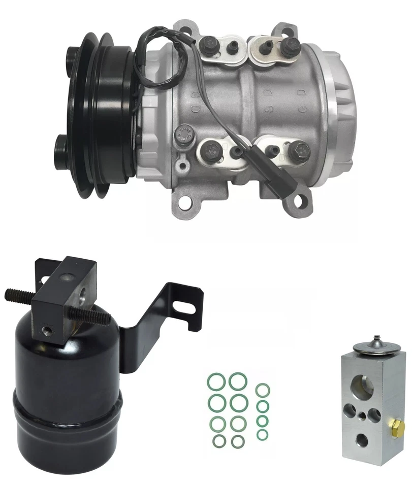 Kit de compresor de aire acondicionado remanufacturado RYC EG100 para Chrysler Dynasty 2,5 L 1989 1990 Foto 1 de 4