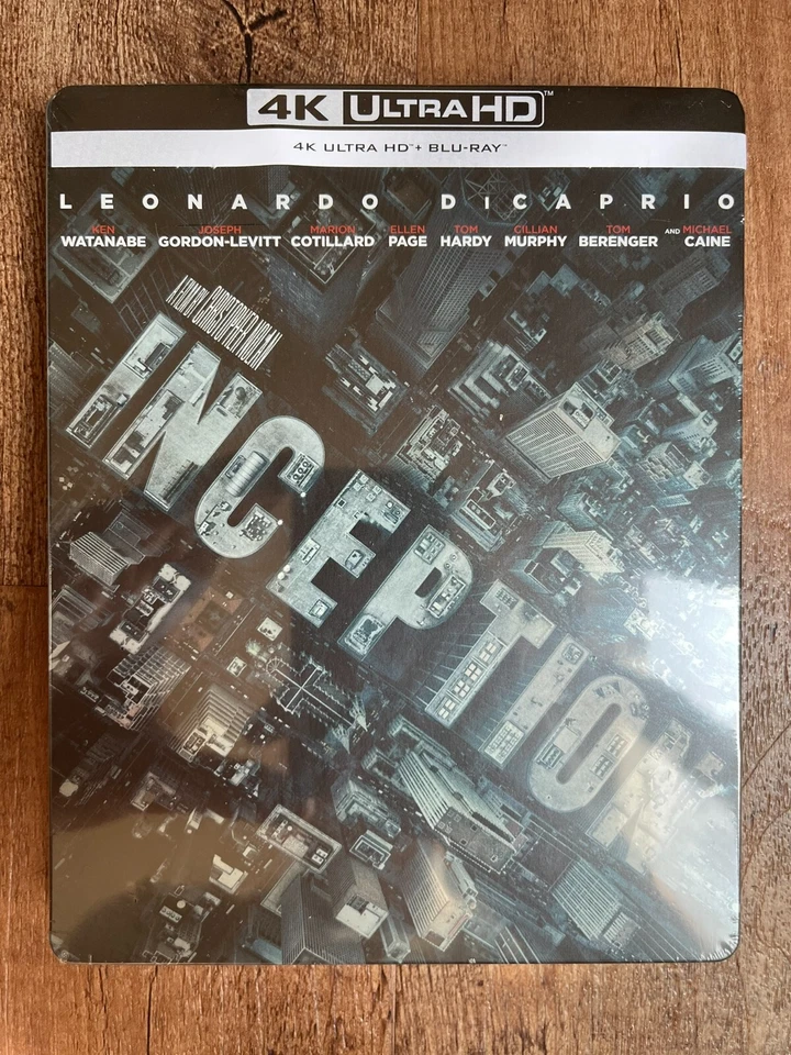 Inception w. Steelbook (4K UHD + Blu-ray, 2010, EU Import, Region Free) *NEW* - Image 1 of 4