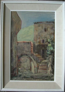 Mi.zazani? Italy Village Steps Mountains Flair Cosy Green Hill Arch Antique - Picture 1 of 7