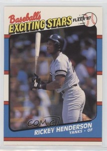1987 Fleer Baseball's Exciting Stars Box Set Rickey Henderson #24 HOF