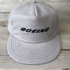 Vintage Boeing Hat Snapback Military Airforce USA Made 90s Airplane Aviation