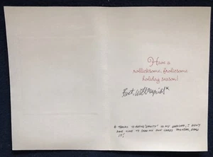 DNA Agents Comic Book Artist WILL MEUGNIOT signed Christmas Card - Picture 1 of 2