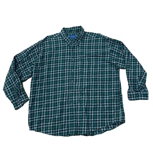 Vintage Towncraft Flanellhemd Herren XL grün kariert Y2k Streetwear Retro 90s Skate - Bild 1 von 22