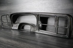 1999 - 2007 GMC Sierra Chevrolet Silverado Tahoe DASH Bezel  Carbon Fiber 2 DIN - Bild 1 von 16