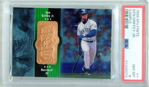 Ken Griffey Jr 1998 SPx Finite BRONZE SAMMPLE #1 HOF RARE  /0000 PSA 8 - Picture 1 of 3