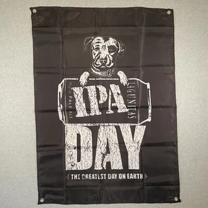 Lagunitas Beer IPA Day Banner Flag 30”x44” Black & White Man Cave Bar Decor - Picture 1 of 7