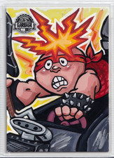 2023 Garbage Pail Kids Krashers Series 4 Live Mike Sketch Card by Kimber Grobman
