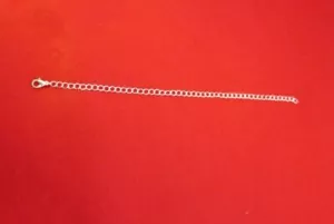 ESTENSORE COLLANA 4MM PLACCATA IN ARGENTO 12 POLLICI CON FIBBIA ARTIGLIO ARAGOSTA 12MM - Foto 1 di 1