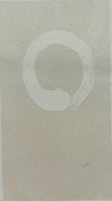 Cortina Noren Japonesa - Círculo Zen "Enso" | 85x150cm | Hecha en Japón Foto 1 de 4