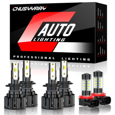 Kit de faros LED de haz alto y bajo y luz antiniebla para Mini Cooper Countryman 2017-2019 Foto 1 de 4