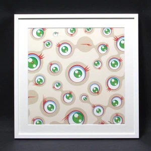 Takashi Murakami "Jellyfish Eyes Cream" Print Edition signiert und gerahmt - Bild 1 von 5