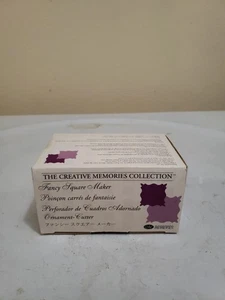The Creative Memories Collection FANCY SQUARE Maker Cuts 7/8" & 1 1/8" Squares - Picture 1 of 5