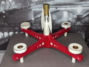 Elka Erzgebirge Weihnachtsleuchter, Kunstgewerbe Expertic mit Gebrauchsspuren  - Bild 1 von 6