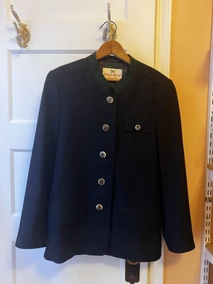 Steinbock Austria Lana Gris Bosque Verde 3 Piezas Chaqueta Falda Pantalones Talla 4 Traje Otoño Foto 1 de 4