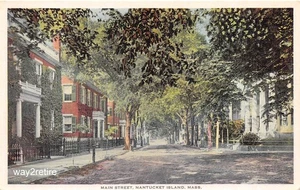 Postal MA Nantucket Main Street Nantucket Co. Massachusetts  - Imagen 1 de 2