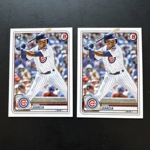 (2 Cards) 2020 Bowman ROBEL GARCIA RC Chicago Cubs - Picture 1 of 4
