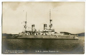 Postal SMS "Emperador Federico III.",Marina Imperial, Barcos de Gran Línea, hacia 1914 - Imagen 1 de 2