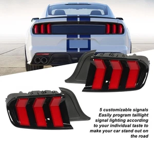 ˘Red 1 Pair LED Taillights High Brightness Waterproof Rear Brake Turn Signal - Picture 1 of 12