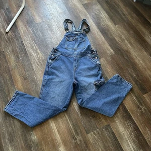 Womens Jean Overalls-CELEBRITY PINK-blue 100% cotton denim bib overalls Large - Picture 1 of 11