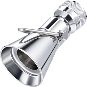 Enhon 2 Einstellungen schwenkbarer Einzelstrahl Duschkopf mit Absperrventil, chrom  - Bild 1 von 7