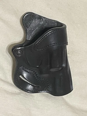 *GRAN HALLAZGO*💥De SANTIS SOB Cuero Negro💥FUNDA OWB #067 02💥Mano Derecha Foto 1 de 4