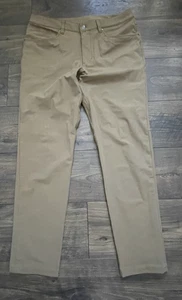 Pantalones Lululemon ABC Warpstreme Calce Clásico Marrón 34 - Imagen 1 de 5