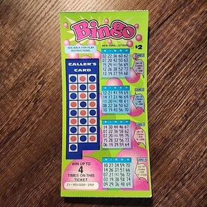 Boleto de bingo de $2 de colección sin rayar $10,000 MUESTRA VACÍO lotería de Nueva York - Imagen 1 de 2