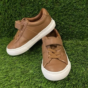 Polo Ralph Lauren kleine/große Jungen Sayer Leder PS Turnschuhe hellbraune Schuhe - Bild 1 von 10