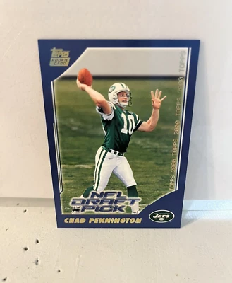 2000 Chad Pennington Topps Rookie RC Card # 387 Jets 11A - Image 1 of 2
