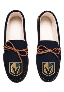 Vegas Golden Knights NHL Team Color Men's Moccasin Slippers - Picture 1 of 2