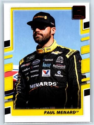 Paul Menard 2018 Donruss Red Foil SN #/299 Richard Childress Racing #58 - Image 1 of 2