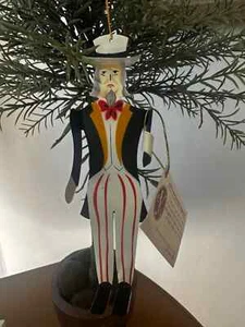 Edna Oar Young Company, Volkskünstlerin, Uncle Sam Ornament, Metall. 6" - Bild 1 von 12