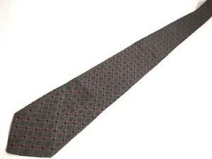 Kuppenheimer Herren Krawatte Krawatte Rot Grün Geometrisch 100% Seide 58" Karriere - Bild 1 von 5