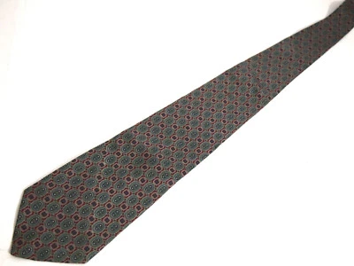 Corbata para hombre Kuppeheimer roja verde geométrica 100 % seda 58" carrera Foto 1 de 4