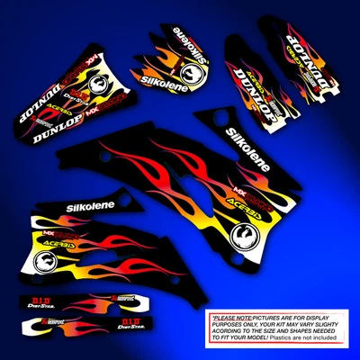 YAMAHA YZ250F 1998 1999 2000 2001 2002 YZ400F YZ426F MOTOCROSS DRAGON CALCOMANÍAS Foto 1 de 3