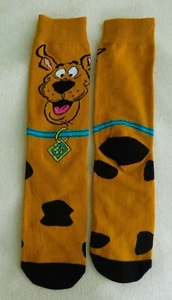 Scooby Doo Hanna Barbera Cartoon Funny Retro Costume Adult Socks Brown - Rust - Picture 1 of 2