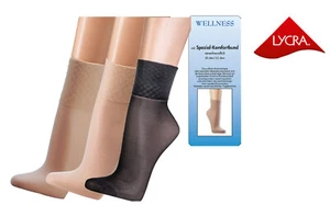 2 Paar Wellness-Feinsöckchen in 30den Damenstrumpfhosen Feinstrumpfhosen - Bild 1 von 4