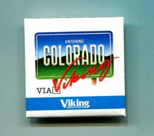 Viking Freight System Inc. 2" Pinback Button - Einfahrt Colorado über Viking - Bild 1 von 1