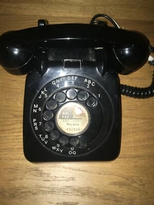 Original Vintage Retro 60er Jahre GPO 706 Dreh Wählscheibe schwarz Telefon Warwick - Bild 1 von 6
