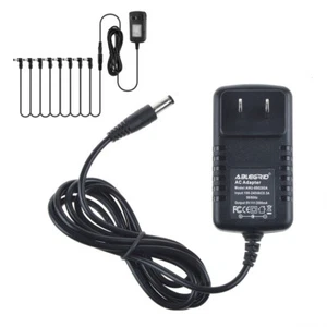 Guitar Pedal Power Supply Adapter 9V & 8 Way Daisy Chain Cables for Korg Boss - Picture 1 of 5
