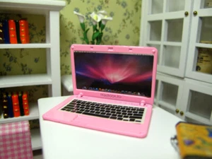 Casa de Muñecas Miniatura 1/6 BJD Juguete Mini Portátil Computadora Portátil Notebook Decoración F - Imagen 1 de 11