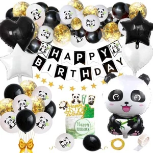 Panda Balloons Galrand Happy Birthday Party Baby Shower Balloons Arch Kit Decor - Picture 1 of 7