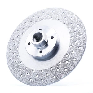 Disco de corte con hoja de diamante soldado al vacío de 5" con brida 5/8-11 para piedra - Imagen 1 de 10