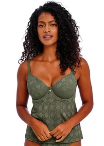 FREYA NOMAD NIGHTS SALVIA CON AROS TANKINI TOP TALLA 32F / 10F - Imagen 1 de 1