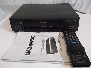Magnavox VR9362 Video Cassette Recorder VCR plus Remote & owner's Manual 4 head  - Picture 1 of 1