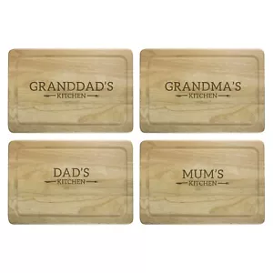 Personalised Engraved Wooden Chopping Board Cutting Cheese Serving Custom Gift  - Picture 1 of 9