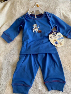 Roupa de dormir Halo ComfortLuxe 2 peças azul conforto (0-3 meses) Aprovado pelo Eczema - Novo com etiquetas - Imagem 1 de 4