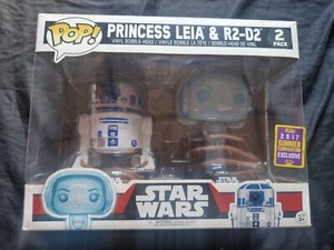 PRINCESS LEIA & R2-D2 Star Wars Funko Pop Figure 4 Inch 2 Pack - Picture 1 of 6